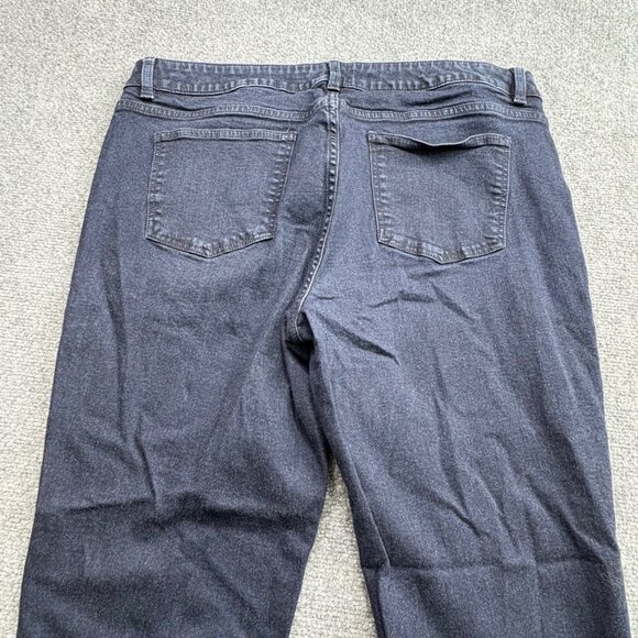 Talbots Signature Ankle Jeans Womens 16 Blue Stretch‎ 36x27.5 Cowgirl Comfy - Picture 5 of 11